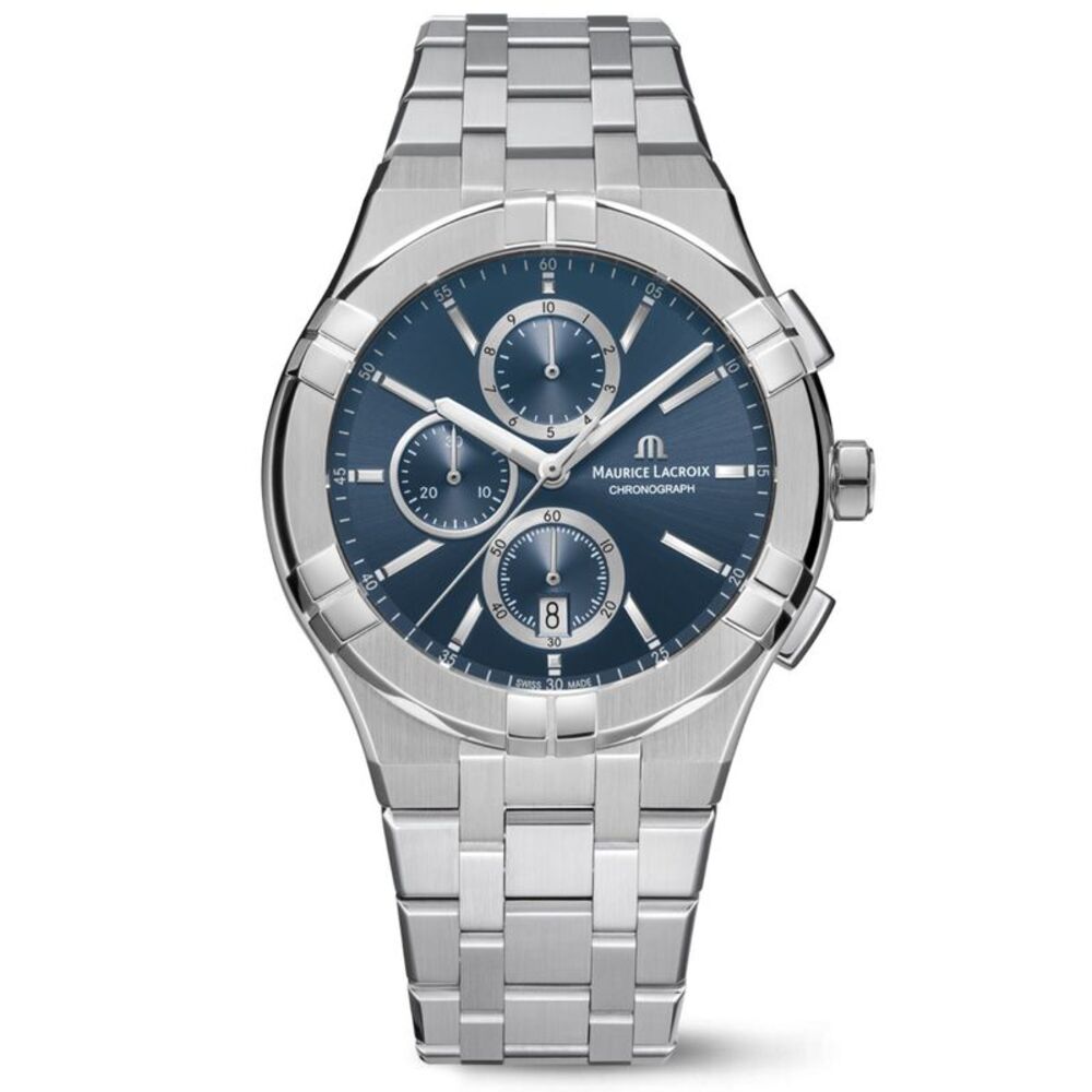 Maurice Lacroix Men's Aikon Blue Dial Watch - AI1118-SS002-430